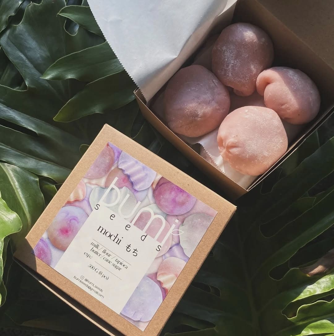 Strawberry Mochi made in Bali